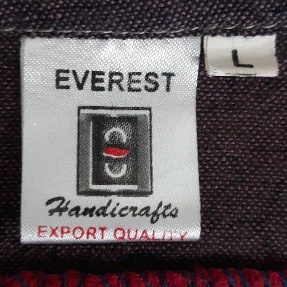 Everest Handicrafts Made in Nepal Patchwork Shirt L Ethnic Hippie Boho Festival - Picture 7 of 8
